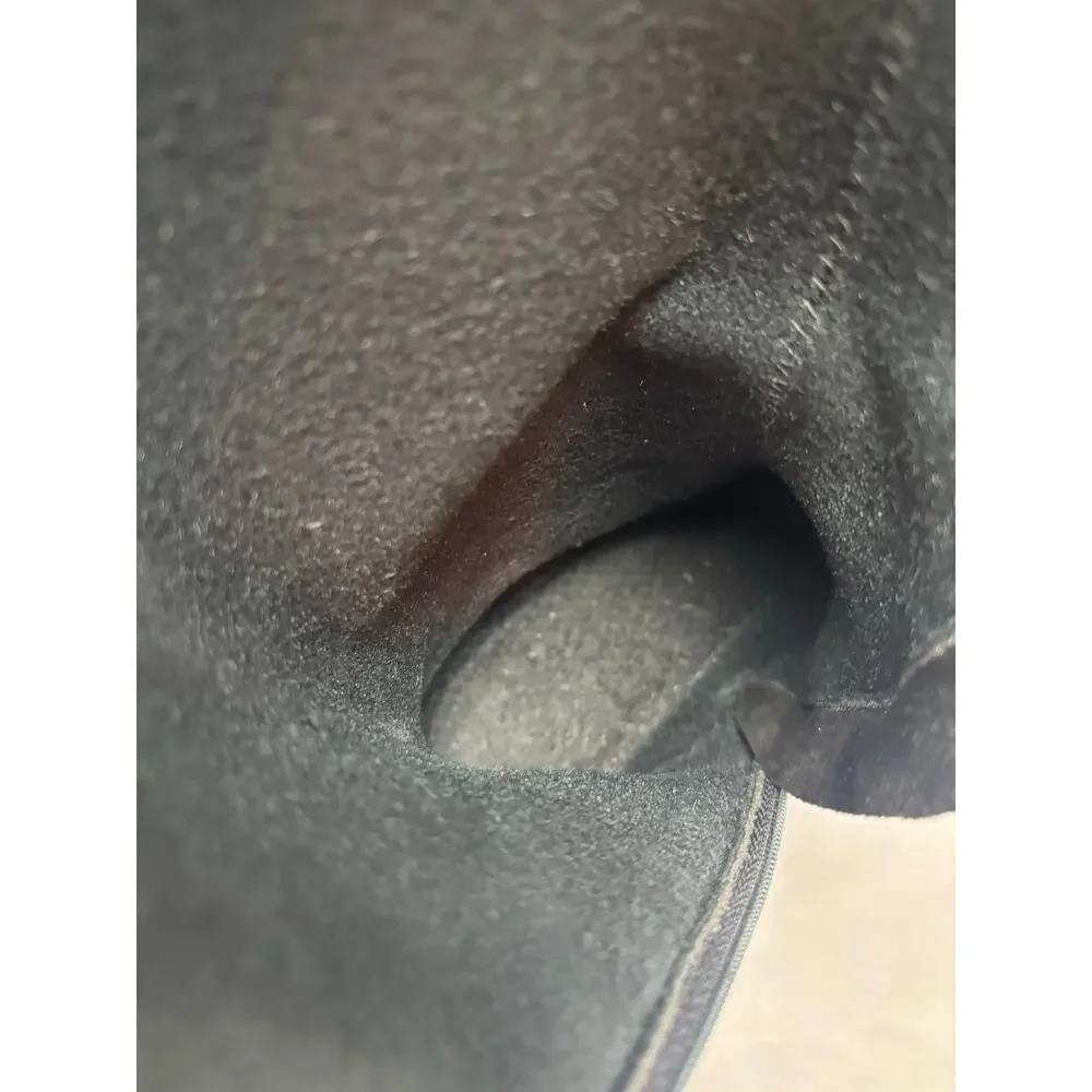 La Canadienne 6.5 M Passion Suede Tall Riding Boots Waterproof Block Heel Buckle